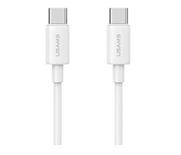 USAMS Kabel USB-C na USB-C 60W 1m Fast Charging YD Series biały - 1569012 - zdjęcie
